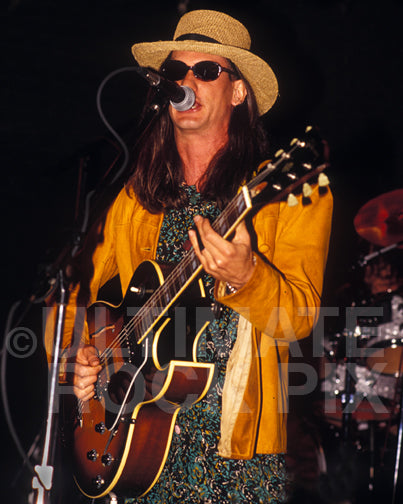 Photo of Paul Plagens of the band Greta in concert in 1994 by Marty Temme