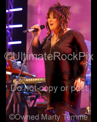 Photos of Singer Ann Wilson of Heart in Concert in 2007 by Marty Temme