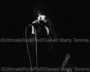 Photos of Singer Ann Wilson of Heart in Concert in 1978 by Marty Temme