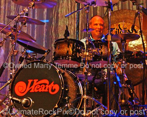 Photos of Drummer Ben Smith of Heart in Concert in 2007 by Marty Temme