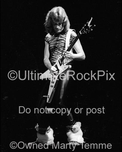 Photos of Guitar Player Howard Leese of Heart in Concert in 1978 by Marty Temme