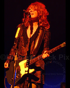 Photo of guitarist Nancy Wilson of Heart in concert by Marty Temme