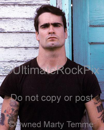 Photos of Singer and Author Henry Rollins of Black Flag and Rollins Band During a Photo Shoot in 1990 in Los Angeles by Marty Temme