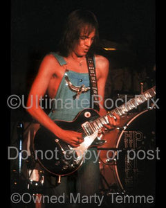 Photos of Singer-Guitarist Steve Marriott of Humble Pie in Concert in 1973 by Marty Temme