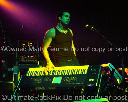 Photos of Keyboardist Derek Sherinian in Concert by Marty Temme