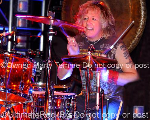Photos of drummer James Kottak of Scorpions and Warrant by Marty Temme