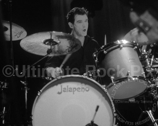 Photo of drummer Teri Bryant in concert by Marty Temme