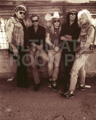 Art Print of the band Junkyard during a photo shoot in 1989 