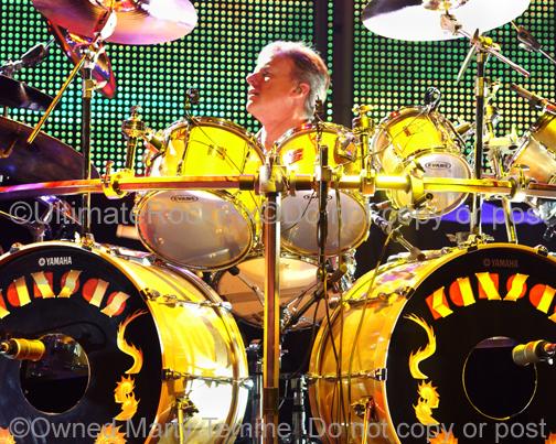 Photos of Drummer Phil Ehart of Kansas in Concert by Marty Temme