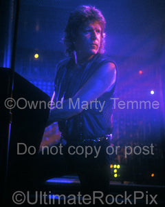 Photo of Keith Emerson of Emerson, Lake & Palmer in 1992 by Marty Temme