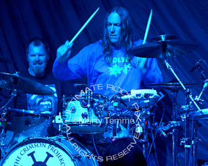 Photo of Danny Carey of Tool in concert with The Crimson Projekct by Marty Temme