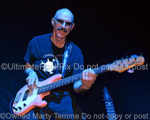 Photos of Bass Player Tony Levin of King Crimson and Peter Gabriel in Concert by Marty Temme
