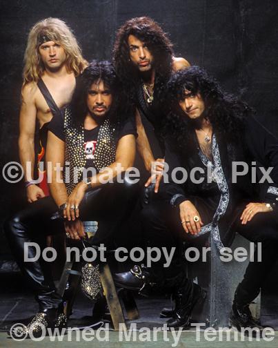 Photos of Paul Stanley, Gene Simmons, Eric Singer and Bruce Kulick of Kiss During a Photo Shoot in 1993 in Los Angeles, California by Marty Temme