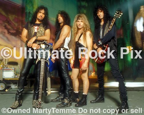 Photos of Paul Stanley, Gene Simmons, Eric Singer and Bruce Kulick of Kiss During a Photo Shoot in 1993 in Los Angeles, California by Photographer Marty Temme