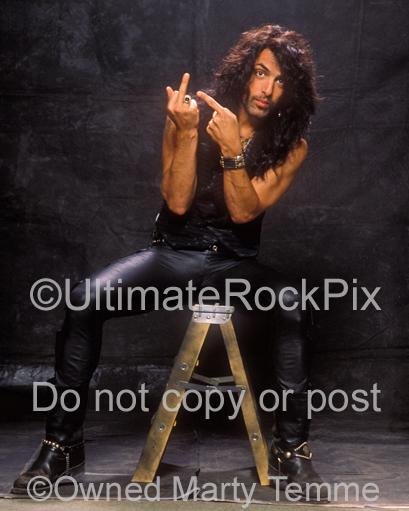 Photos of Paul Stanley of Kiss During a Photo Shoot in 1993 in Los Angeles, California by Photographer Marty Temme