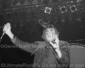 Photo of Jaz Coleman of Killing Joke performing in concert in 1994 by Marty Temme