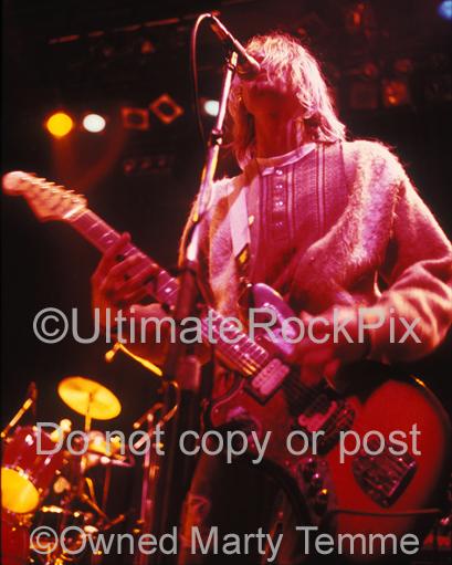 Limited Edition Prints of Kurt Cobain of Nirvana in 1991 Numbered and Signed by Marty Temme