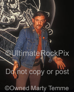 Photo of Lemmy Kilmister of Motorhead backstage in 1994 by Marty Temme