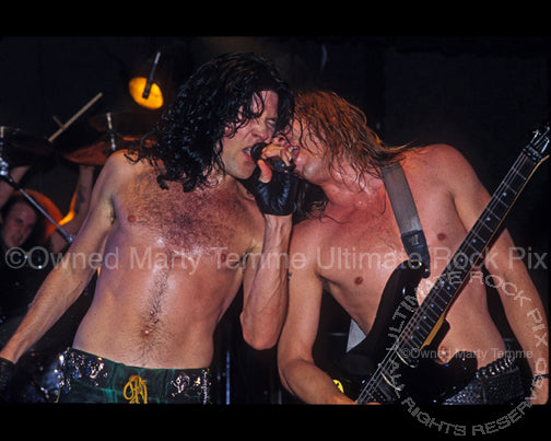Photo of Love/Hate in concert in 1990 by Marty Temme