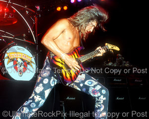 Photo of guitarist George Lynch of Lynch Mob in 1991 by Marty Temme