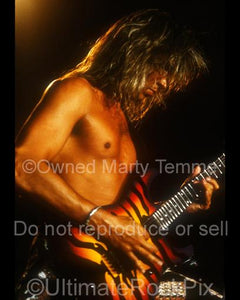 Photos of George Lynch of Lynch Mob in Concert in 1991 in Long Beach, California