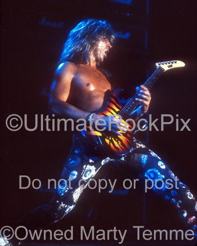 Photos of Guitar Player George Lynch of Lynch Mob in Concert in 1991 by Marty Temme