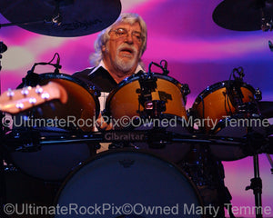 Photo of Graeme Edge of The Moody Blues in concert by Marty Temme