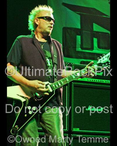 Photo of guitar player Michael Schenker in concert in 2007 by Marty Temme