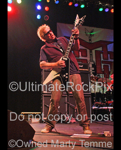 Photo of guitar player Michael Schenker in concert by Marty Temme
