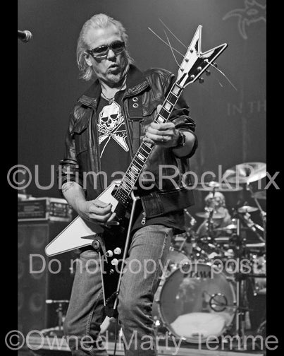Photo of guitarist Michael Schenker in concert in 2007 by Marty Temme