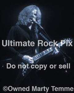 Art Print photo of guitarist Dave Mustaine of Megadeth onstage in 2000 by Marty Temme
