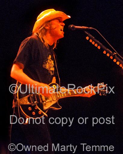 Photos of Neil Young of CSNY Performing in Concert by Marty Temme
