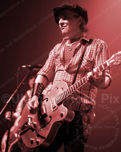 Art Print of Sylvain Sylvain of New York Dolls in concert in 2008 by Marty Temme