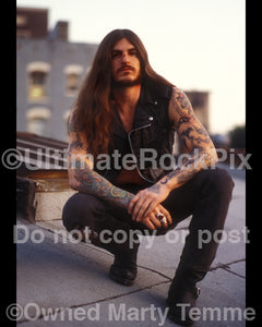 Photo of Scott "Wino" Weinrich of The Obsessed during a photo shoot in 1994 by Marty Temme