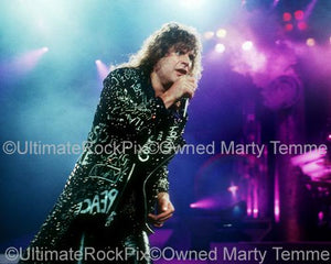 Photos of Singer Ozzy Osbourne Performing in Concert in 1989 by Marty Temme