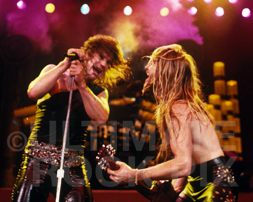 Photo of Zakk Wylde and Ozzy Osbourne in concert by Marty Temme