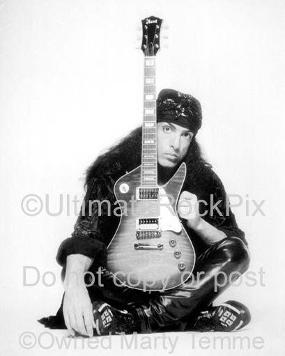 Black and White Photos of Paul Stanley of Kiss During a Photo Shoot in 1993 in Los Angeles, California by Marty Temme