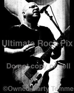Black and white Art Print of Black Francis of The Pixies in concert in 2009 by Marty Temme