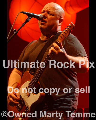 Photo of musician Black Francis of The Pixies performing in concert by Marty Temme