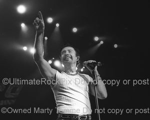 Black and white photo of Paul Rodgers of Bad Company in 2001 by Marty Temme