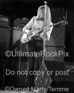 Photo of Mick Grabham of Procol Harum in concert in 1973 by Marty Temme