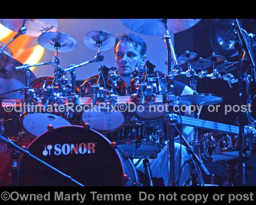 Photos of Drummer Gavin Harrison of Porcupine Tree and King Crimson in Concert by Marty Temme