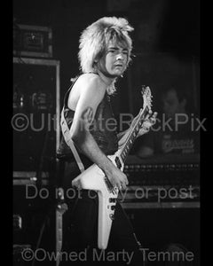 Photos of Guitarist Carlos Cavazo of Quiet Riot in Concert in 1983 by Marty Temme