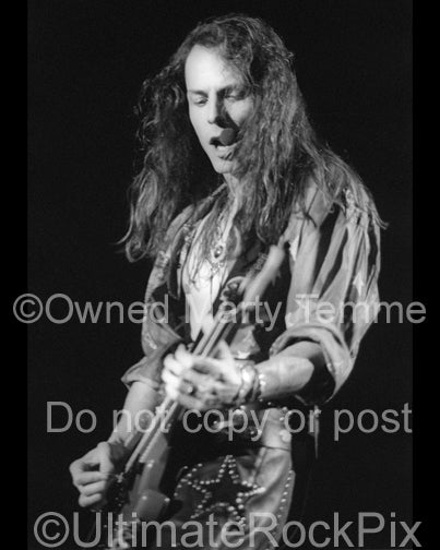 Photo of Chris DeGarmo of Queensryche in concert in 1991