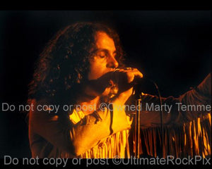 Photos of Ronnie James Dio of Rainbow in 1978 by Marty Temme