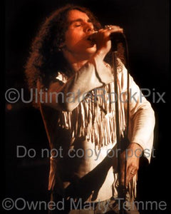 Photos of Ronnie James Dio of Rainbow Performing in Concert in 1978 by Marty Temme