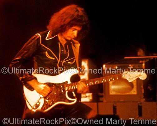 Photos of Guitarist Ritchie Blackmore of Deep Purple and Rainbow in Concert in 1978 by Marty Temme