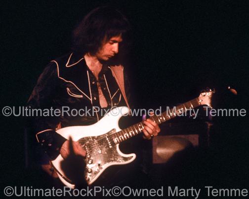 Photos of Guitar Player Ritchie Blackmore of Deep Purple and Rainbow in Concert in 1978 by Marty Temme