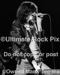 Photos of Singer Joey Ramone of The Ramones in Concert in 1979 by Marty Temme