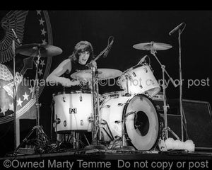 Photos of Drummer Marky Ramone of The Ramones in Concert in 1979 by Marty Temme
